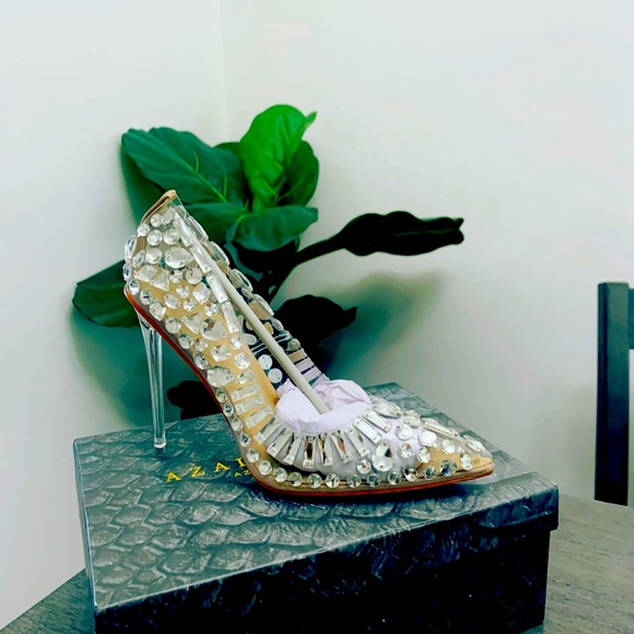 Bonnie Crystal Studded Translucent Pump - Picture 2 of 4